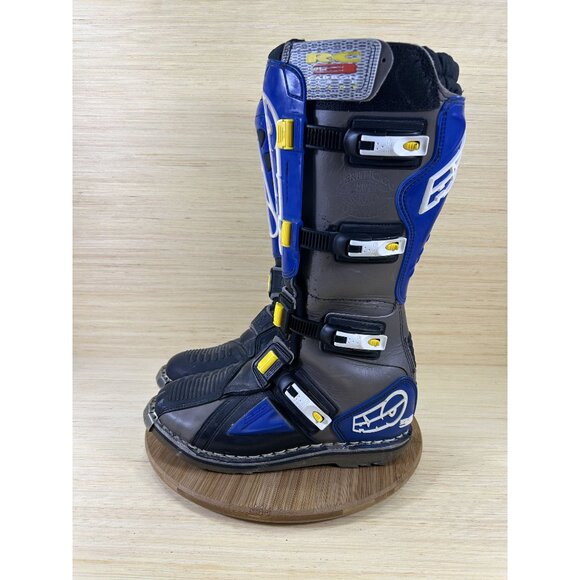 AXO RC-3 Blue Motocross Motorcycle Racing Boots Mens Size 8 - Picture 1 of 10